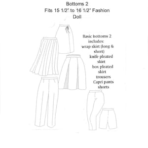 Gene/Tonner Fashion Doll Bottom 2 Pattern PDF