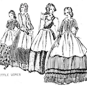 Ellas 25 cm till 28 cm tygdockor Little Women PDF Nya SÄLLSYNTA