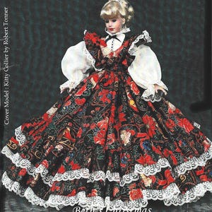 Pattern #4000 Fashion doll 11 1/2&quot; to 12&quot; Fashion Doll dress pattern PDF