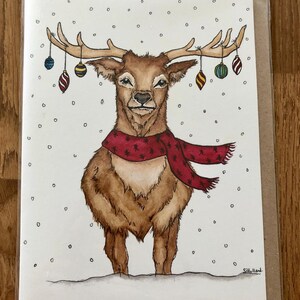 Feeling Festive - Steve the Reindeer Weihnachtskarte.