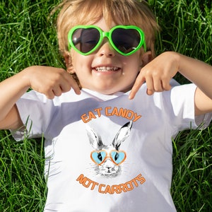 Eat Candy, Not Carrots, Easter Design, Digital Download, PNG, Shirt/Mug Design