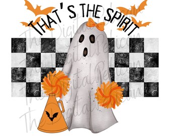 Spirited Ghost, Halloween, Cheer, Digital Download