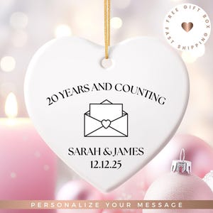 Personalised 20th Anniversary ceramic Keepsake, 20th Anniversary gift, Personalised 20th Anniversary, China Anniversary, 20th Anniversary