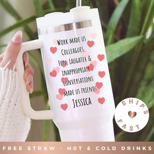 Work Bestie Tumbler, Work Bestie Gift for Favorite Coworker Appreciation, Best Work Friend Gift, Funny Coworker Birthday Gift Colleague Gift