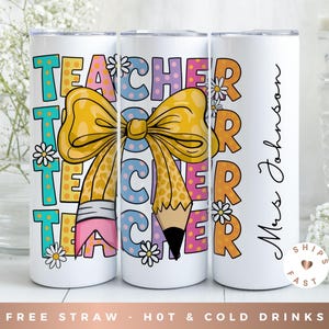 Teacher Gift, Personalized Tumbler Gift for Teacher, Teacher Tumbler Teacher Appreciation Gift, Back to School Teacher Gifts, Principal Gift