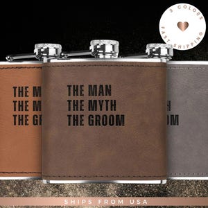 Groom Gift from Bride, Wedding Day Gift for Groom, Groomsmen Flask, Groomsman Proposal, Wedding Gift for Groom, Bachelor Party Gift,