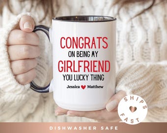 Girlfriend Mug Personalized Funny Gift for Valentine's Day, Funny Girlfriend Mug, Custom Girlfriend Mug, Girlfriend Valentine Gift Funny Mug