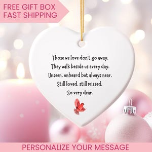 Sympathy, Sympathy gift, bereavement, bereavement gift, Family Loss, Memorial gift, Those we love don&#39;t go away, Loss gift, memorial quote.