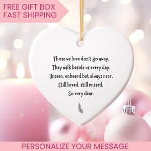 Sympathy, Sympathy gift, bereavement, bereavement gift, Family Loss, Memorial gift, Those we love don&#39;t go away, Loss gift, memorial quote.