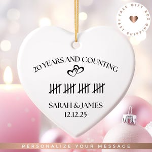 Personalized 20th Anniversary ceramic Keepsake, 20th Anniversary gift, Personalised 20th Anniversary, China Anniversary, 20th Anniversary