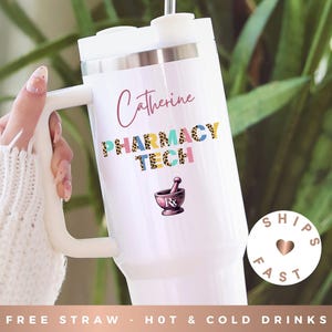 Pharmacist Gift Custom Tumbler - Personalized Pharmacist Tumbler - Pharmacist Technician Gift - PHARMD Gift - Pharmacy Travel Cup Graduation