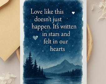 Wedding Congratulation Card: Anniversary, Birthday, Love Note