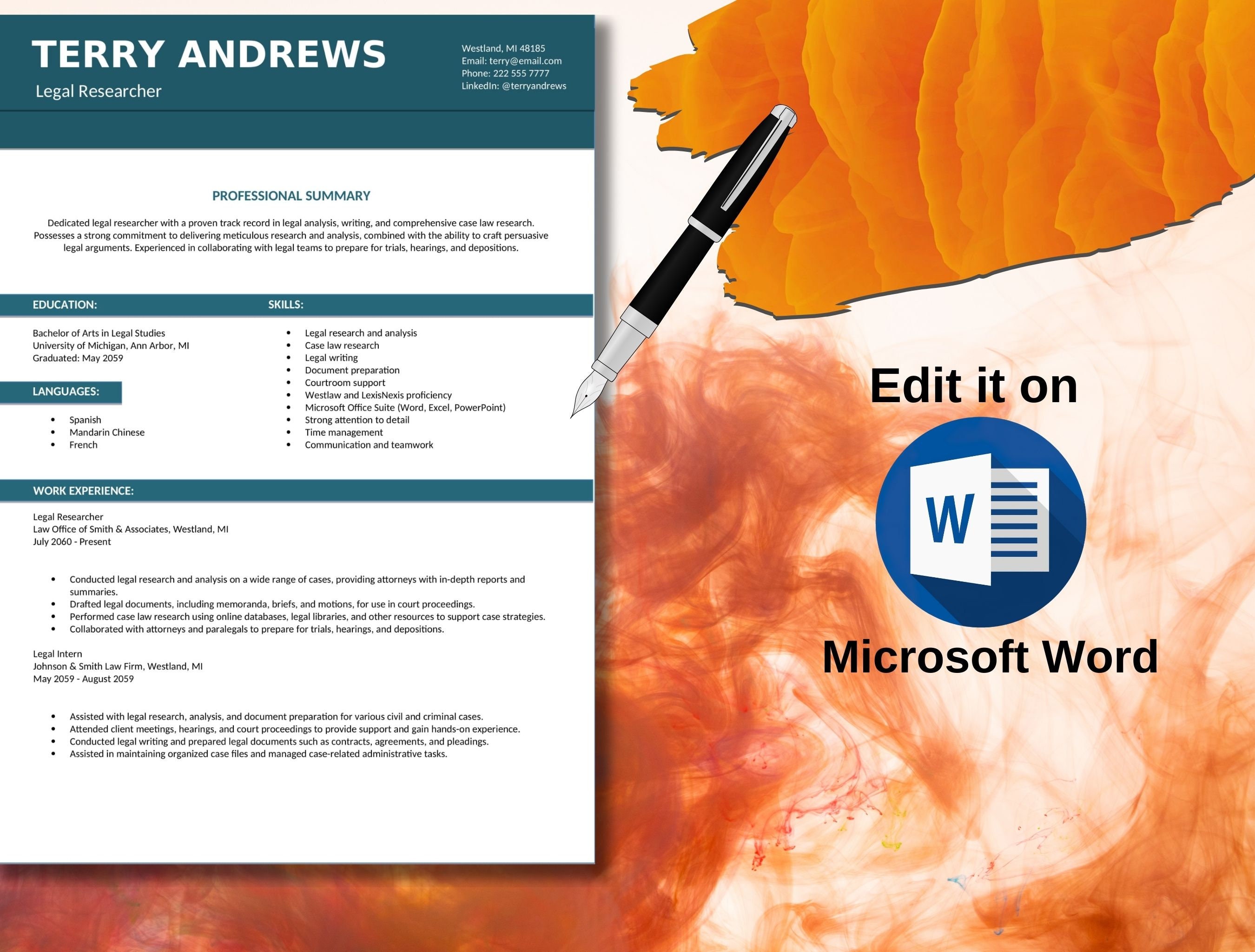 ATS Enabled CV Template Get Landed Bestseller ATS - Etsy