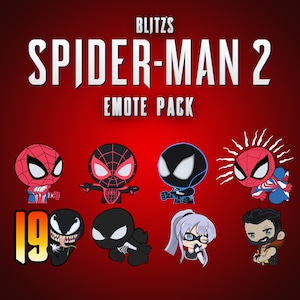 FULL COLLECTION Spider-Man 2 Twitch Emote Pack