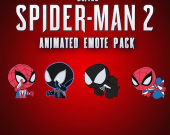 Pack d'émoticônes Twitch ANIMÉ Spider-Man 2