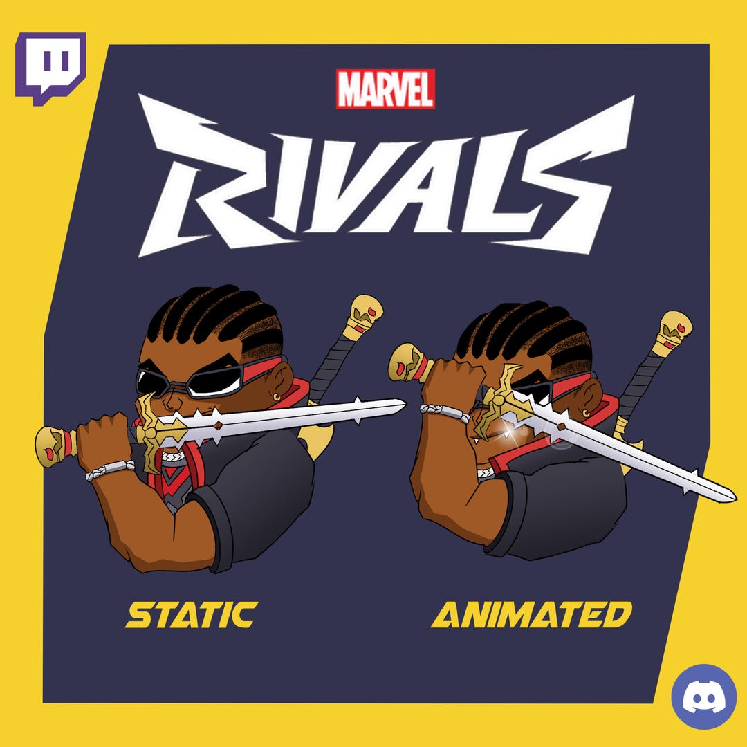 MARVEL RIVALS BLADE Emote [twitch + Discord] - Etsy