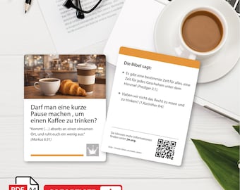 Humorvolle Flugblätter der JW [PDF] - Darf man eine kurze Pause machen, um einen Kaffee zu trinken? - Neue Größe 2026 - Pionier jw - Deutsch