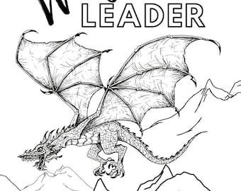 Fourth Wing Inspired Coloring Book, 31 Page Digital Colouring Pages