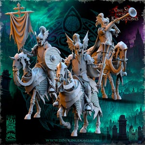 Undying Legions Grave Knights Command Group - in 12k- The Beholder Miniatures
