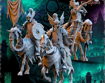 Undying Legions Grave Knights Command Group - in 12k- The Beholder Miniatures