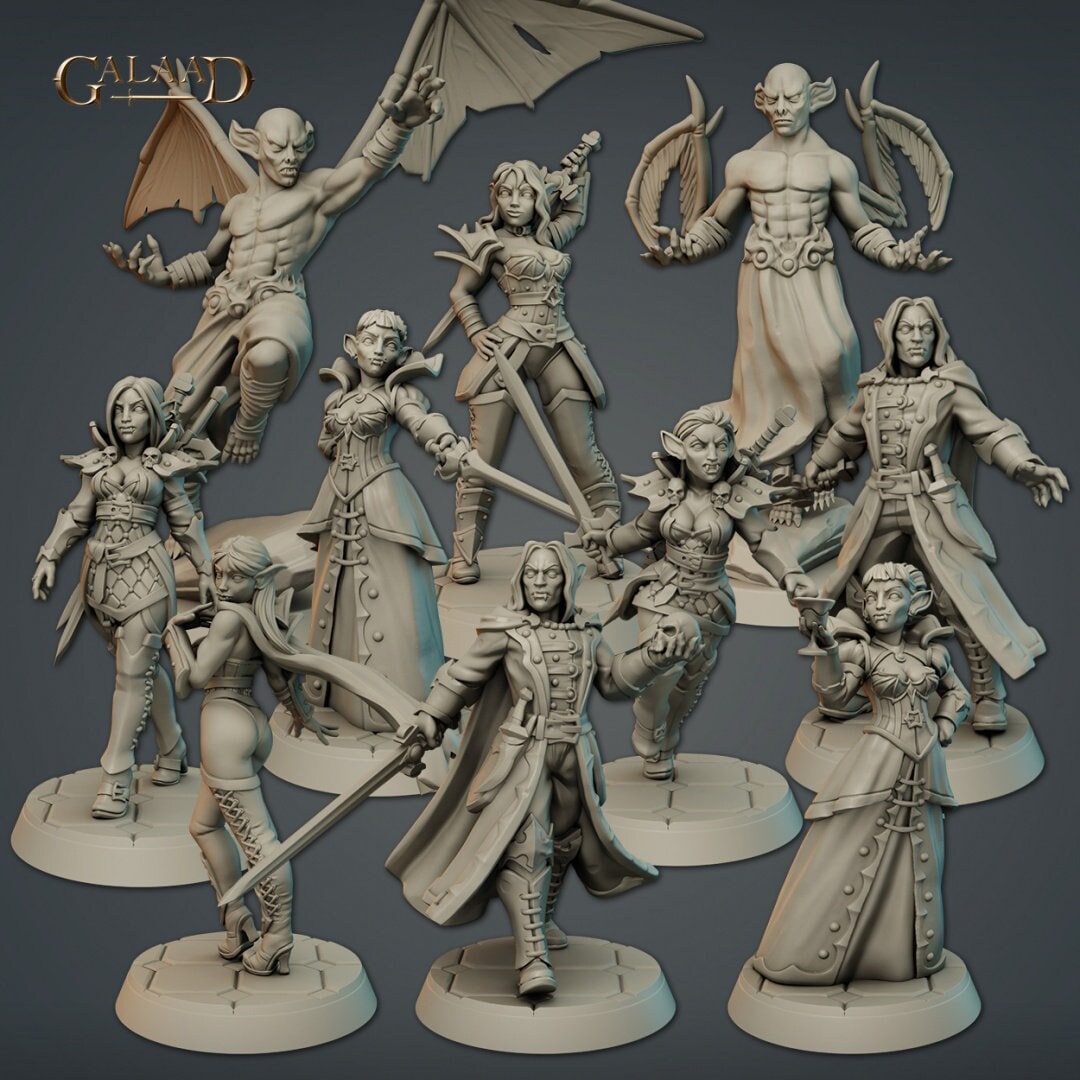 Vampire Player Model Vampire Pack B - 5 Models - in 8k - by Galaad - Etsy