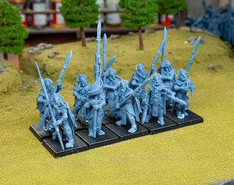 Feral Spearmen - in 12k- by Highlands Miniatures