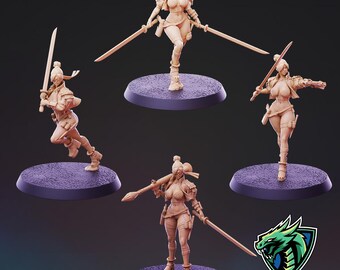 Cyberpunk Samurai - 4 model Bundle - 12k Resolution - psminis