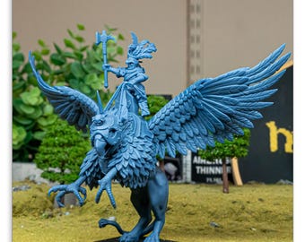 Sunland Emperor on Griffon - in 12k- by Highlands Miniatures