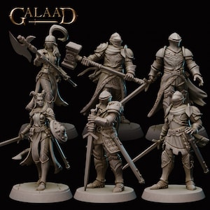 6 Model Pack - Knight Warband - in 8k - von Galaad