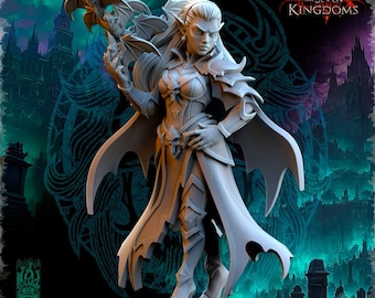 Serella, Mistress of Bats - in 12k by behoIder miniatures