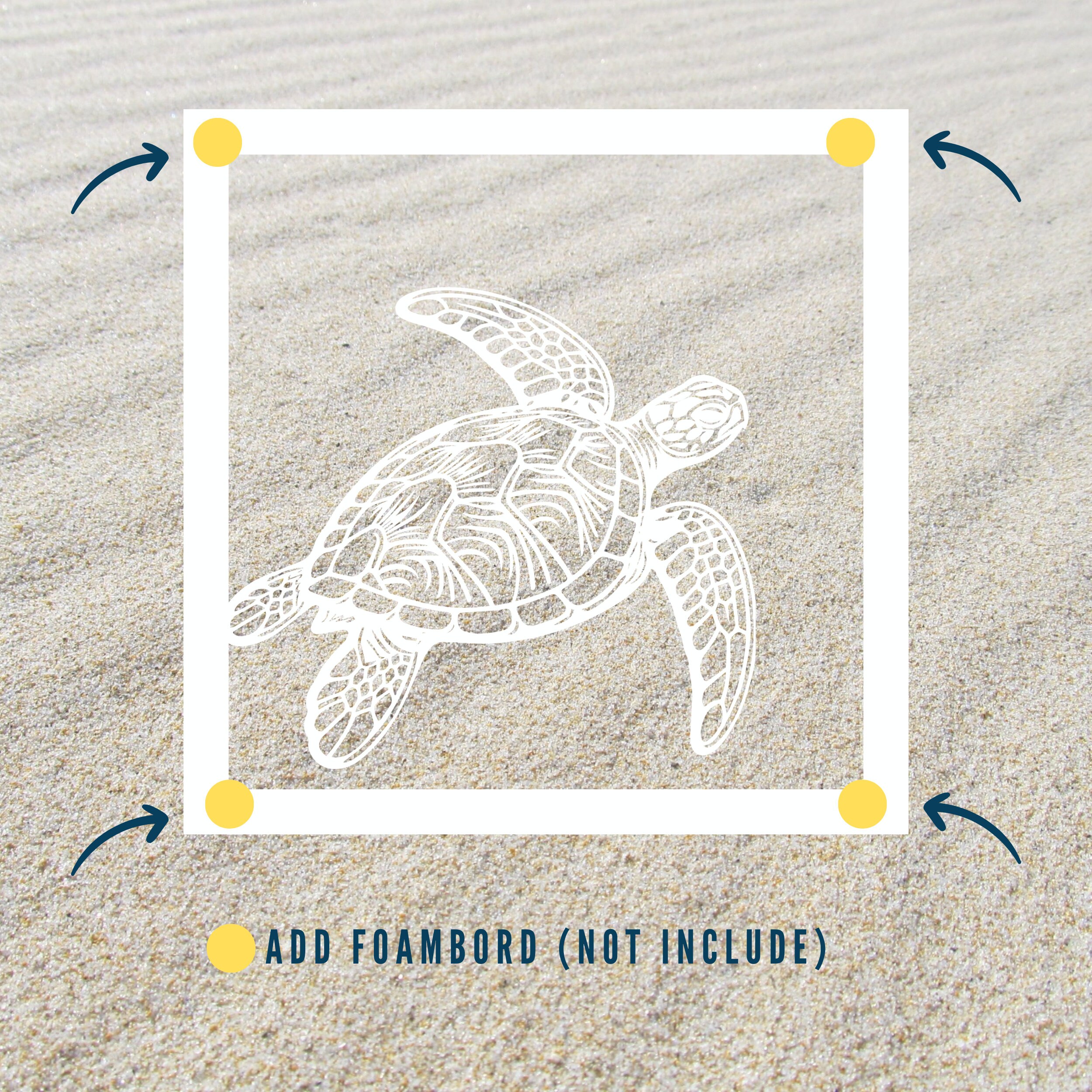 3d Sea Turtle Shadow Box Svg 3d Turtle Shadow Box Svg Cardstock Svg ...