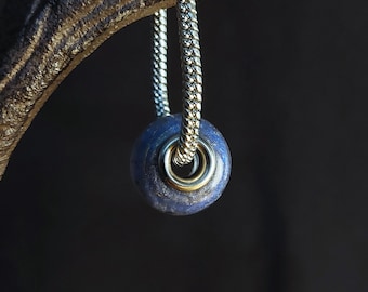 Pandora style Memorial Bead - Original size (Large) Smooth-edge - Pet Cremation Ashes