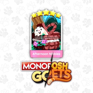 Eftermiddagssnacks-klistermärken-set-22 - Monopoly_Go-klistermärke 5 stjärnor - Posh Pets Album