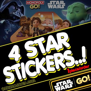 Monopoly_Go-stickers 4 sterren - Star Wars-album 1 stuk / bestelling