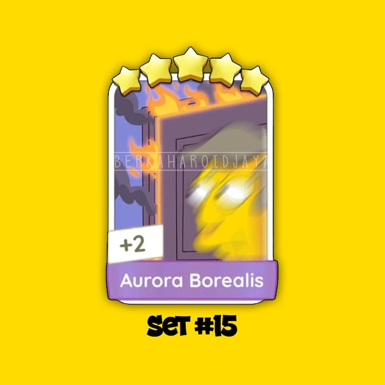 Set Nr. 15 „Aurora Borealis“ Monopoly_Go 5-Sterne-Sticker – Neues Album Bild 1