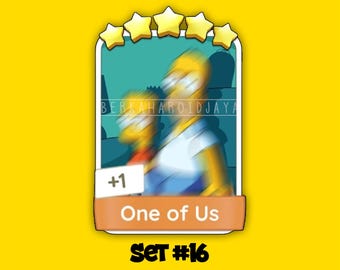Set #16 "Einer von uns" Monopoly_Go 5 Sterne Sticker - Neues Album."