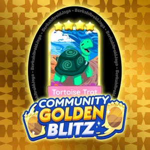 Golden Blitz Stickers " Tortoise Trot " Set #22 - Monopoly_Go 4 Star Stickers - March 17th