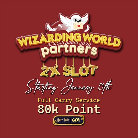 2x Slot Monopoly_GO Wizarding World Partners Event - Full Carry Service 80k Point
