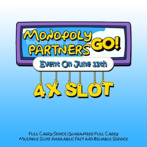 4x Slot Monopoly_Go Partners Event - Evenemang den 12 juni
