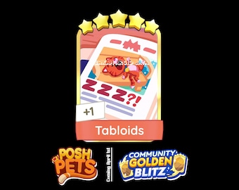 Monopoly_Go Golden Blitz Stickers "Tabloids" 5-Sterne-Aufkleber - auch am 1.April