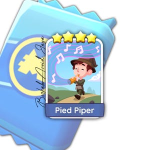 Pied Piper Set #14 Monopoly_Go Sticker 4 Stars - Ever After album