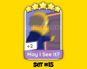 Set #15 " May I See It?" Monopoly_Go 5 Sterne Sticker - Neues Album