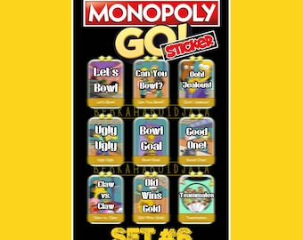 Monopoly_Go 2 Star Stickers Set #6 - New Album - 1 Piece/Order