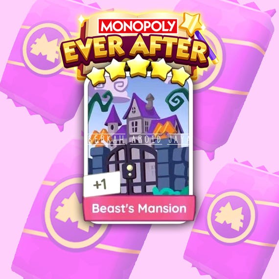 Beast's Mansion Set #22 Monopoly_Go Sticker 5 Star - Ever After Album