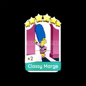 Classy Marge Sticker (Set-21) Monopoly_Go 6 Star Stickers