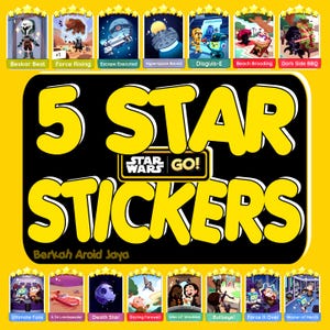 Monopoly_Go 5 Stern Sticker - STAR WARS Album 1 Stück / Bestellung