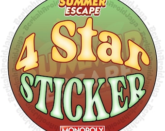 Monopoly_Go 4 star Stickers - SUmmer Escape Album 1 piece / order