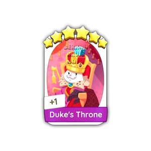 Duke's Throne (Set-23) Monopoly_Go Sticker 6 Stars - Posh Pets Album