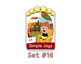 SIMPLE JOYS Sticker (Set-16) Monopoly_Go 6 Star Stickers
