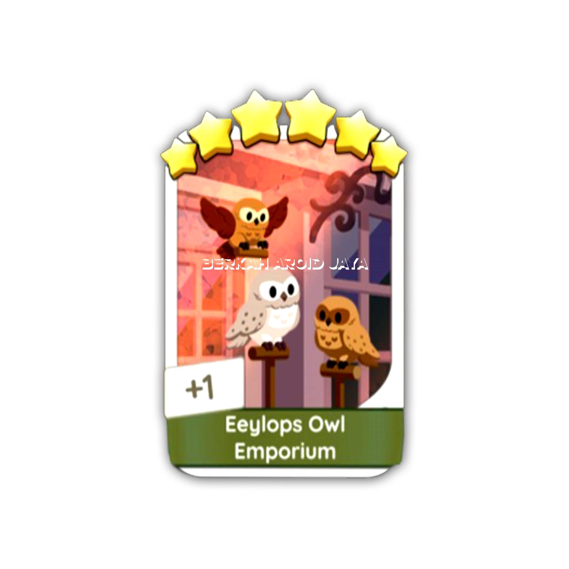 Eeylops Owl Emporium (Set-17) Monopoly_Go Sticker 6 Stars - Harry_Potter Go Album